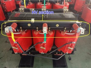 SCB10 2000 KVA 10 / 0,4 Kv 3-fazowy transformator mocy z żywicy lanej wysokiego napięcia typu suchego